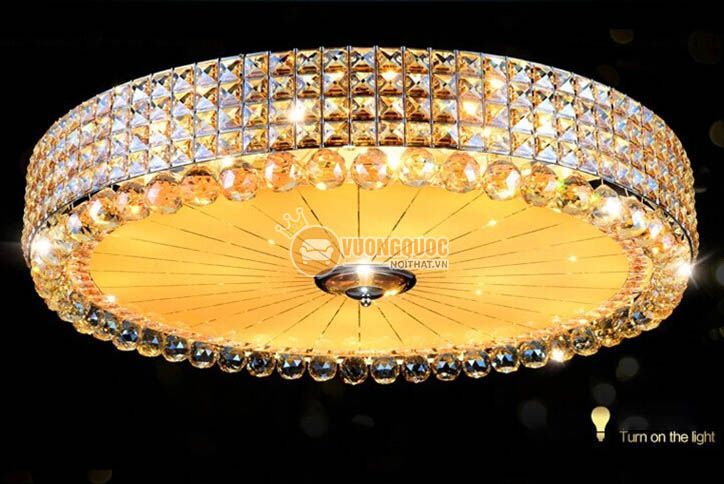 Đèn ốp trần pha lê trang trí phòng khách CM170-7